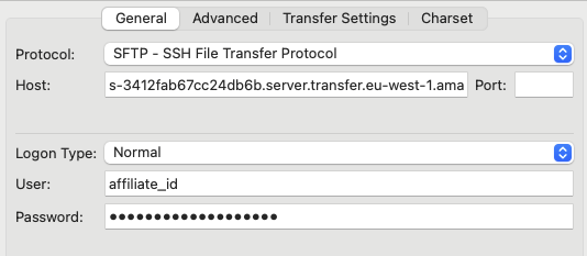FTP login