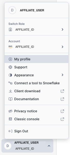 Snowfkake profile